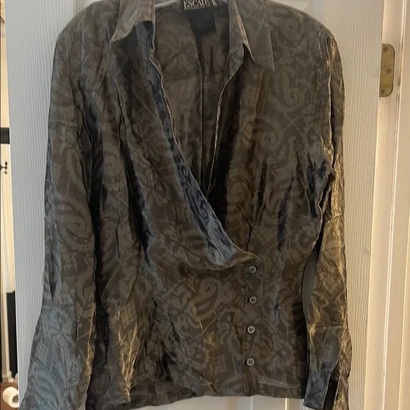 Escada Chic Paisley Blouse and Camisole Set - Picture 2 of 7